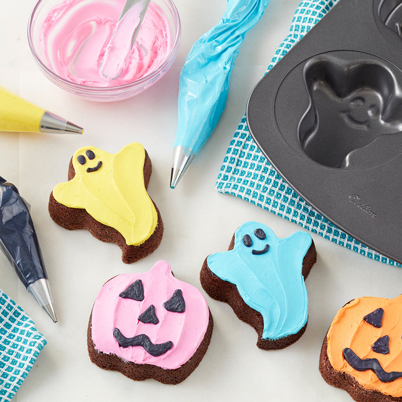 Gresskar og spøkelse småkaker