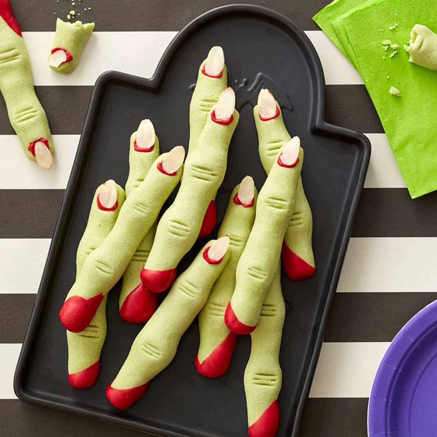 Halloweenkjeks "Skummel heksefinger"