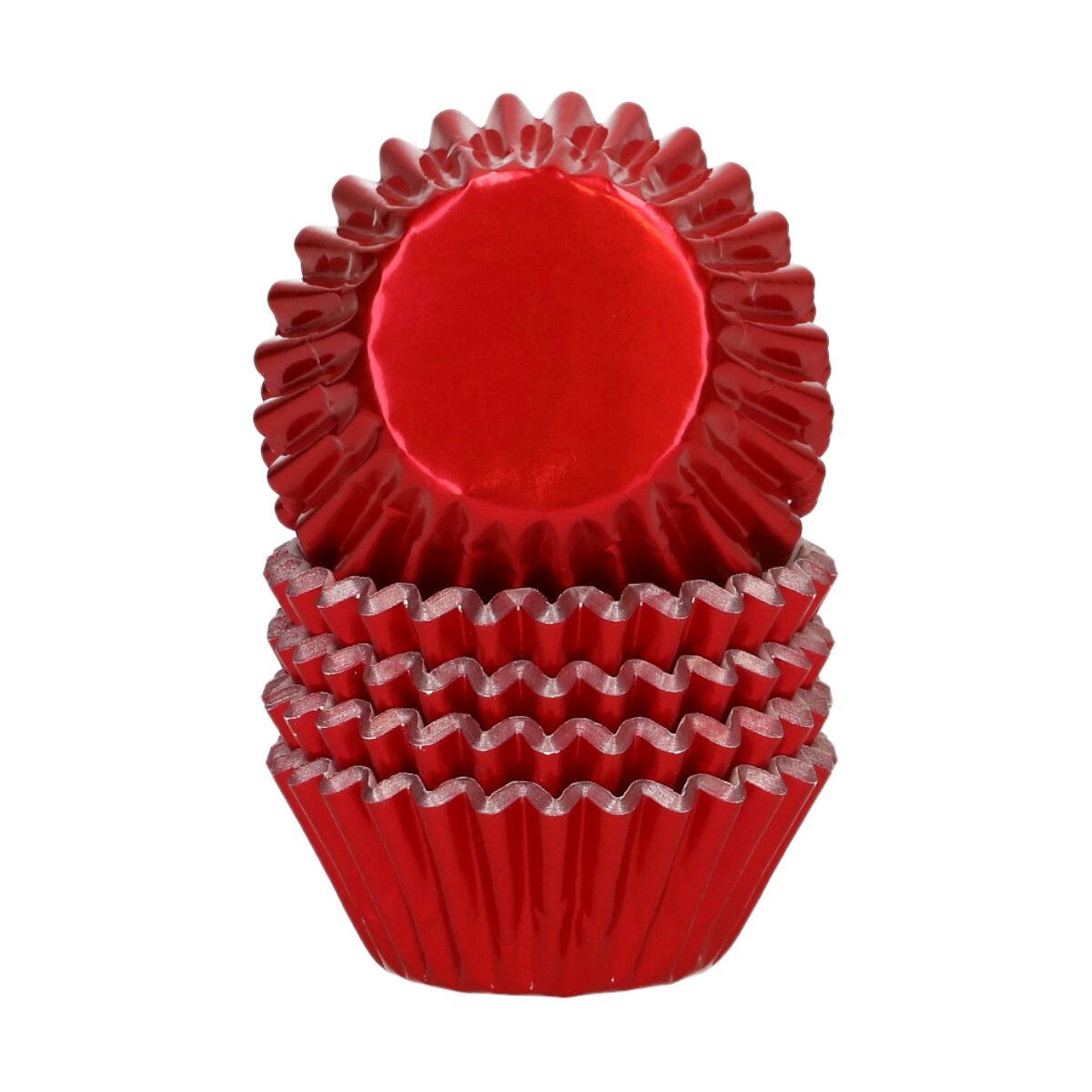 Wilton Mini Metallic Muffinsformer Rød 160 stk
