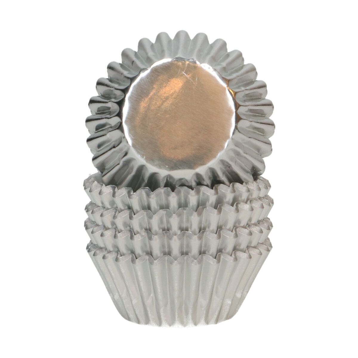 Wilton Mini Metallic Muffinsformer Sølv 160 stk