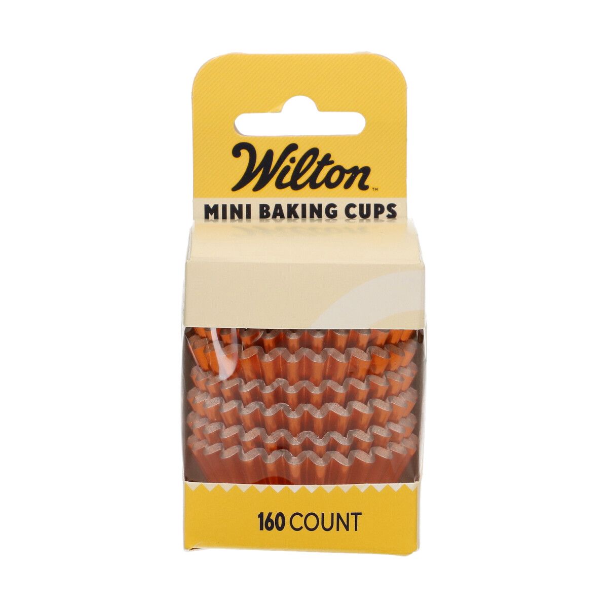 Wilton Mini Metallic Muffinsformer Orange 160 stk
