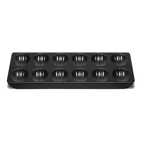 Madeleineform i metall 12 stk i formen