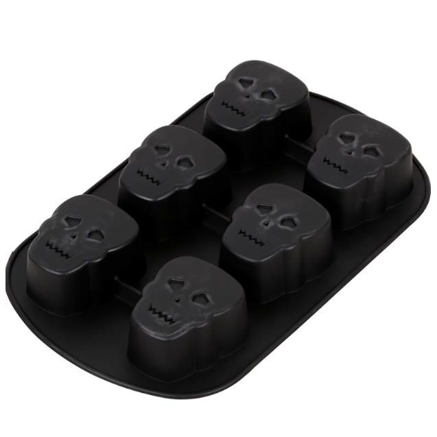 Silikonform Mini, Skull 6 hull 2