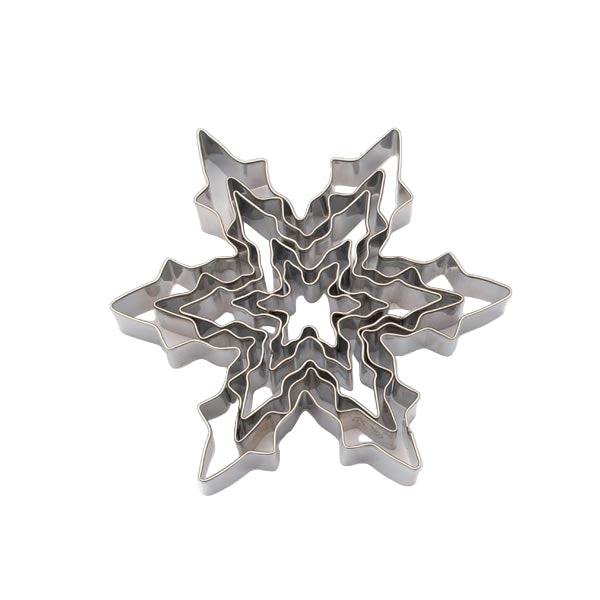 Utstikker Snøkrystall 5 stk, 2,5-10 cm