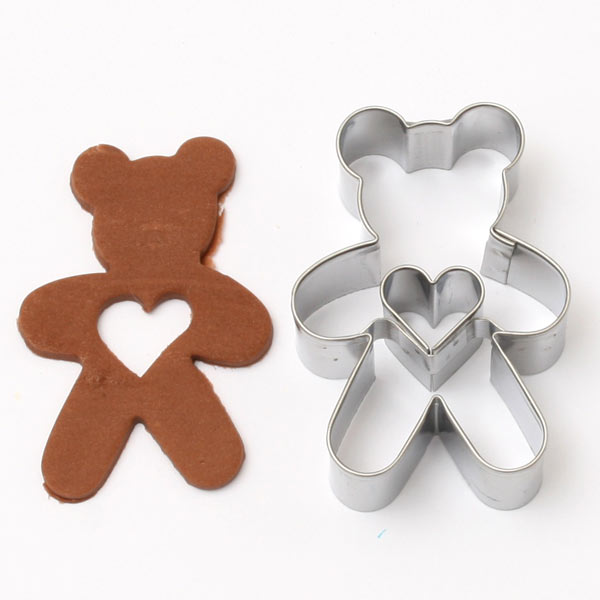 Utstikker Bamse m/Hjerte 5 x 3,5 cm