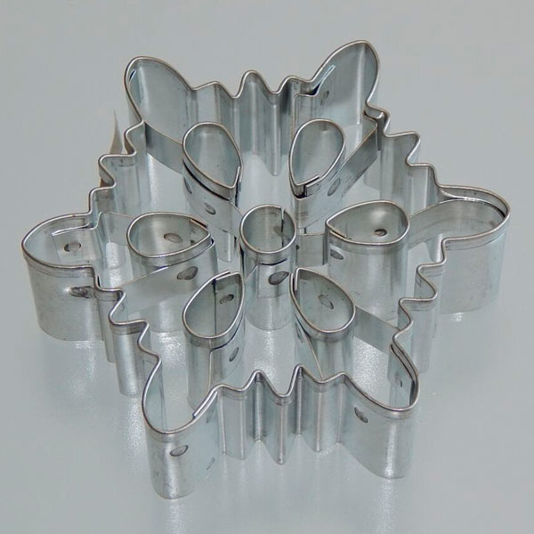 Utstikker Snøkrystall 8 cm 2