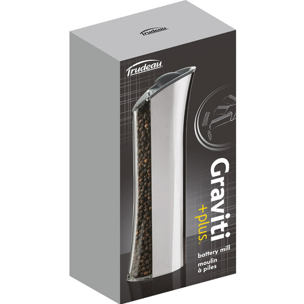 Pepperkvern i stål, 20 cm. Gaveeske