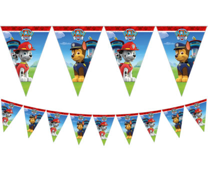 Flaggrekke Paw Patrol Ready For Action i plast, 9