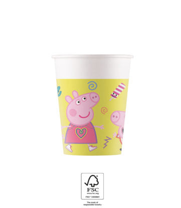 Drikkekrus i papp Peppa Pig Messy Play 8 stk