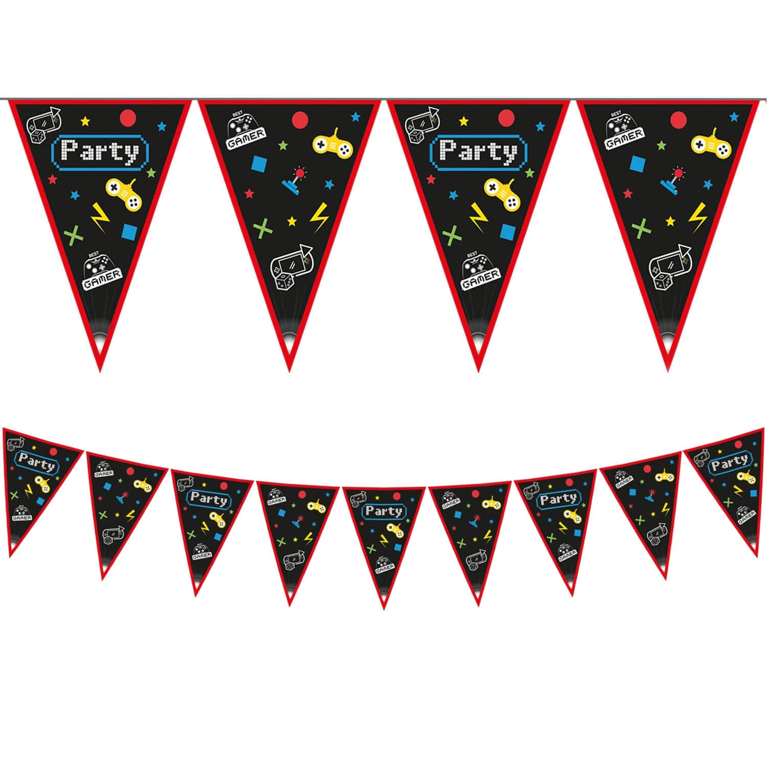 Flaggrekke Gaming Party