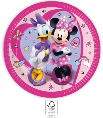 Papptallerken Minnie Junior 23 cm, 8 stk