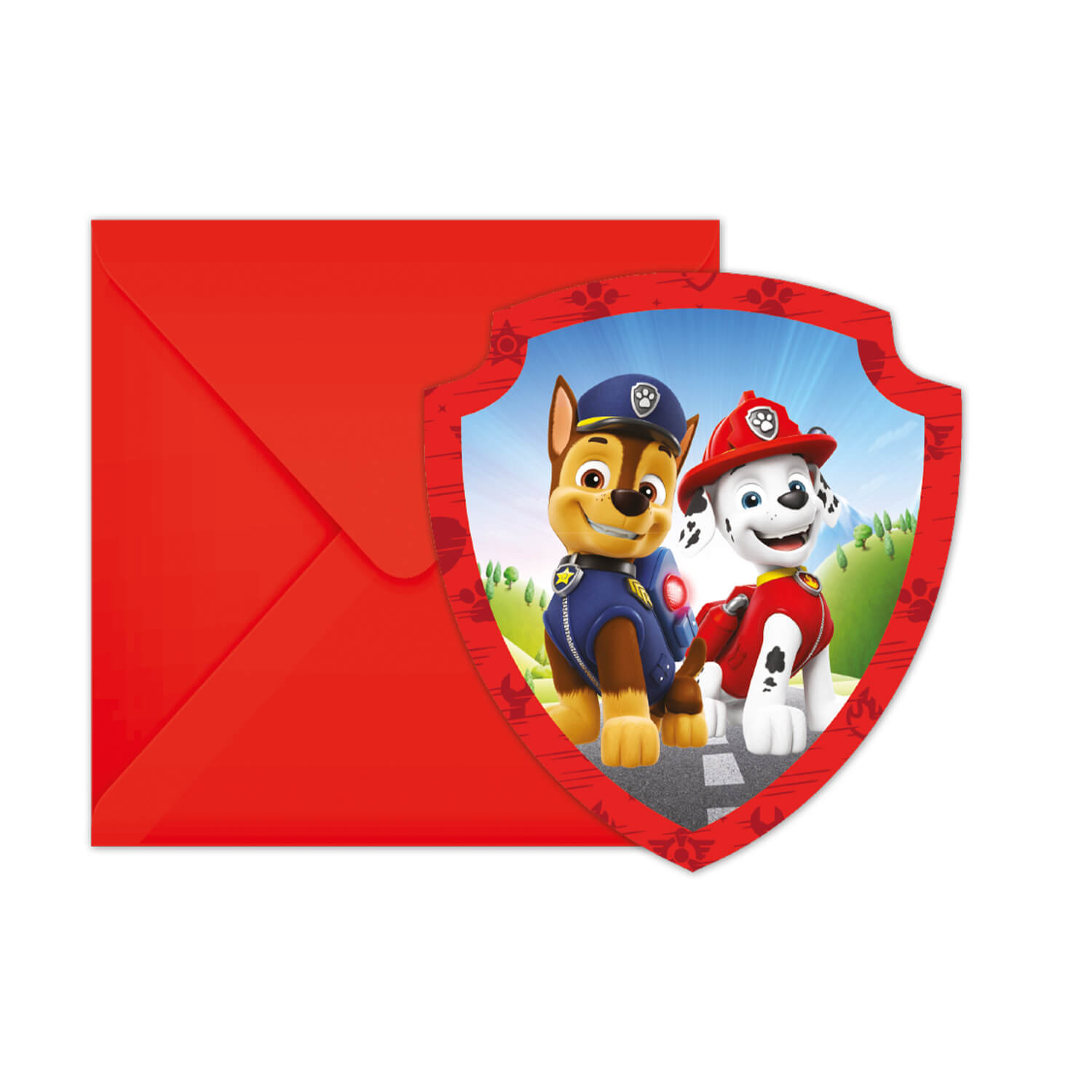 Invitasjonskort Paw Patrol Rescue Heroes 6stk