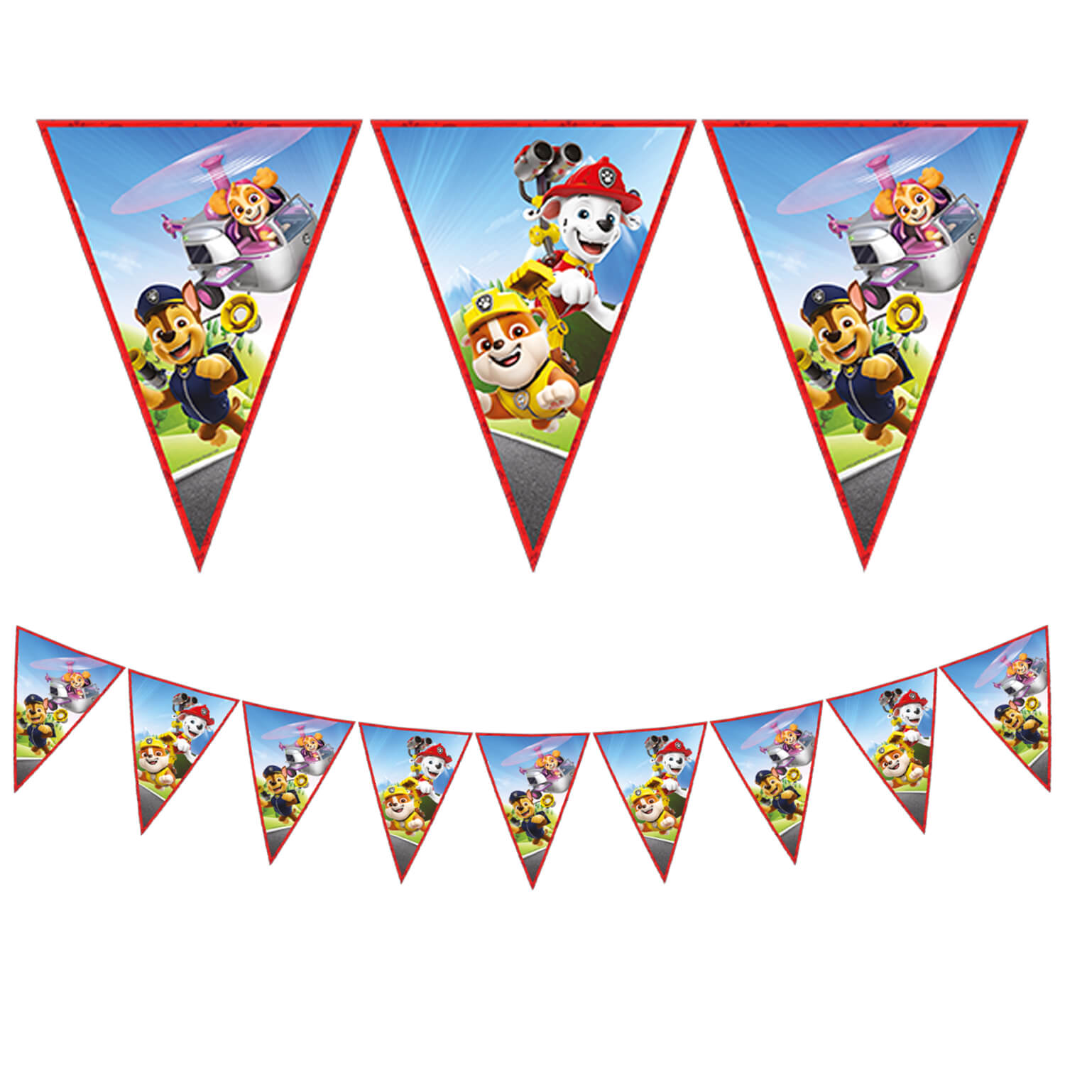 Flaggrekke Paw Patrol Rescue Heroes