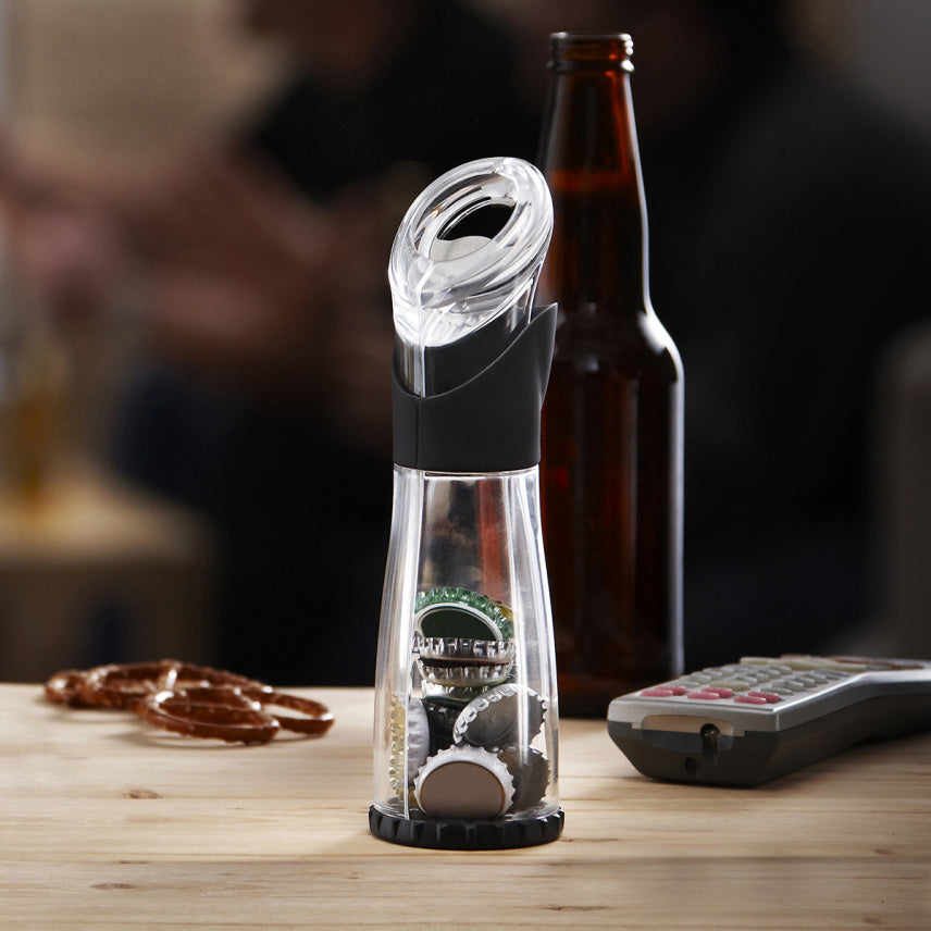 Flaskeåpner med beholder for korkene 2