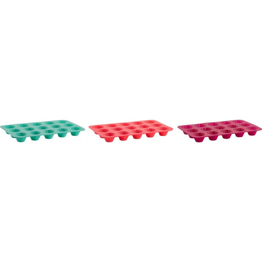 Konfektform Silikon Runde, sett med 3 brett 2