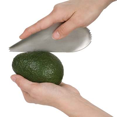 Avocadodeler og renser i rustfritt stål