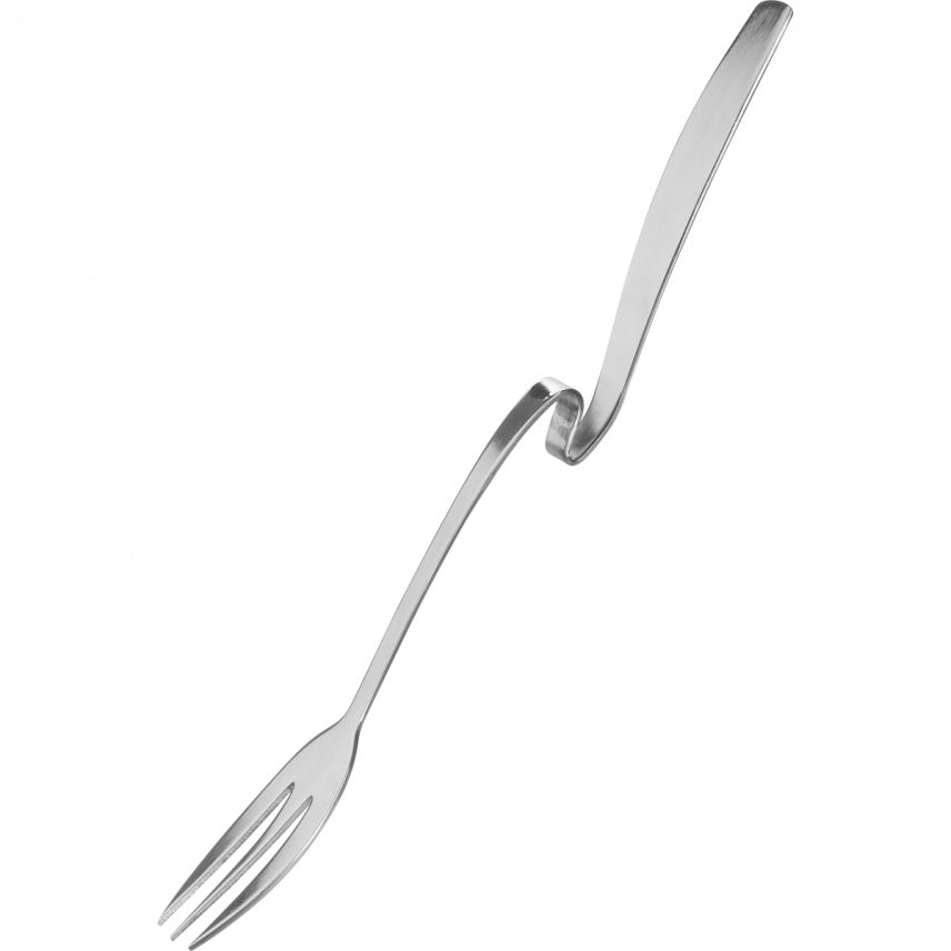 Påleggs-gaffel i rustfritt stål med oppheng