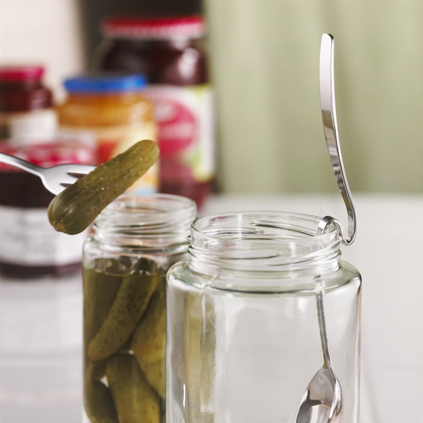 Påleggs-gaffel i rustfritt stål med oppheng 2