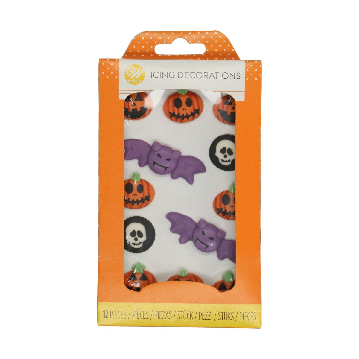 Kakepynt Halloween Royal Icing 12 stk