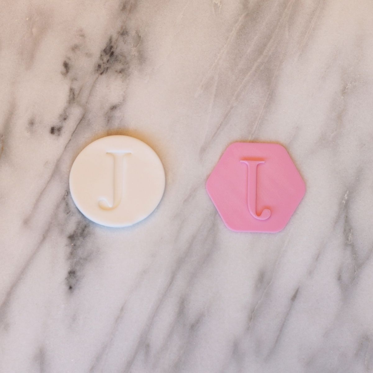 Fondantstempel Bokstav J, ca. 4 cm