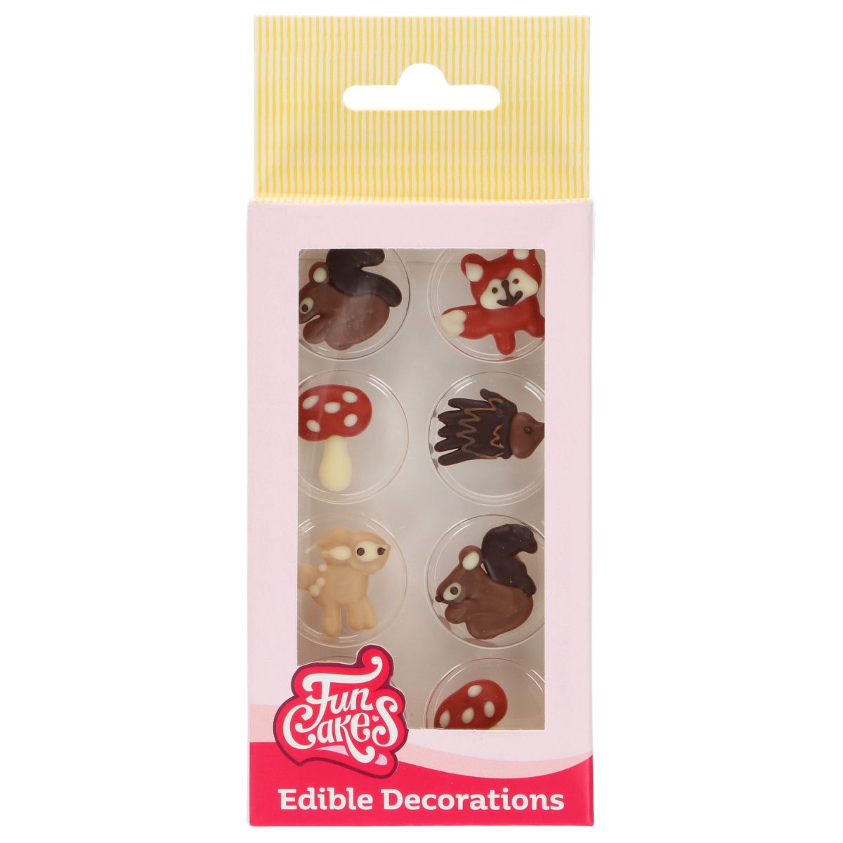 FunCakes Kakepynt Sjokolade Høstdyr 8stk