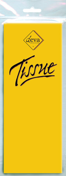 Silkepapir Gul 4 ark