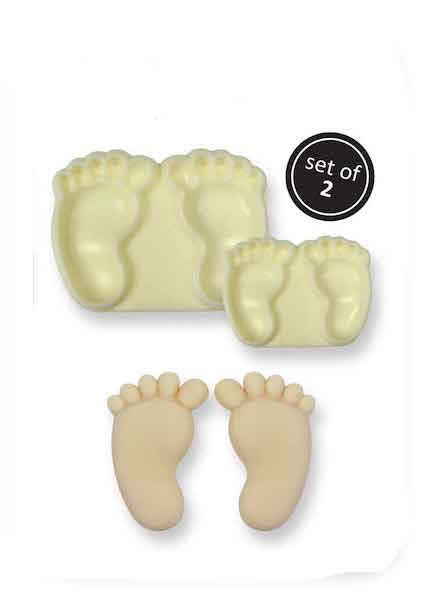 Mønsterform Babyføtter, 2 deler