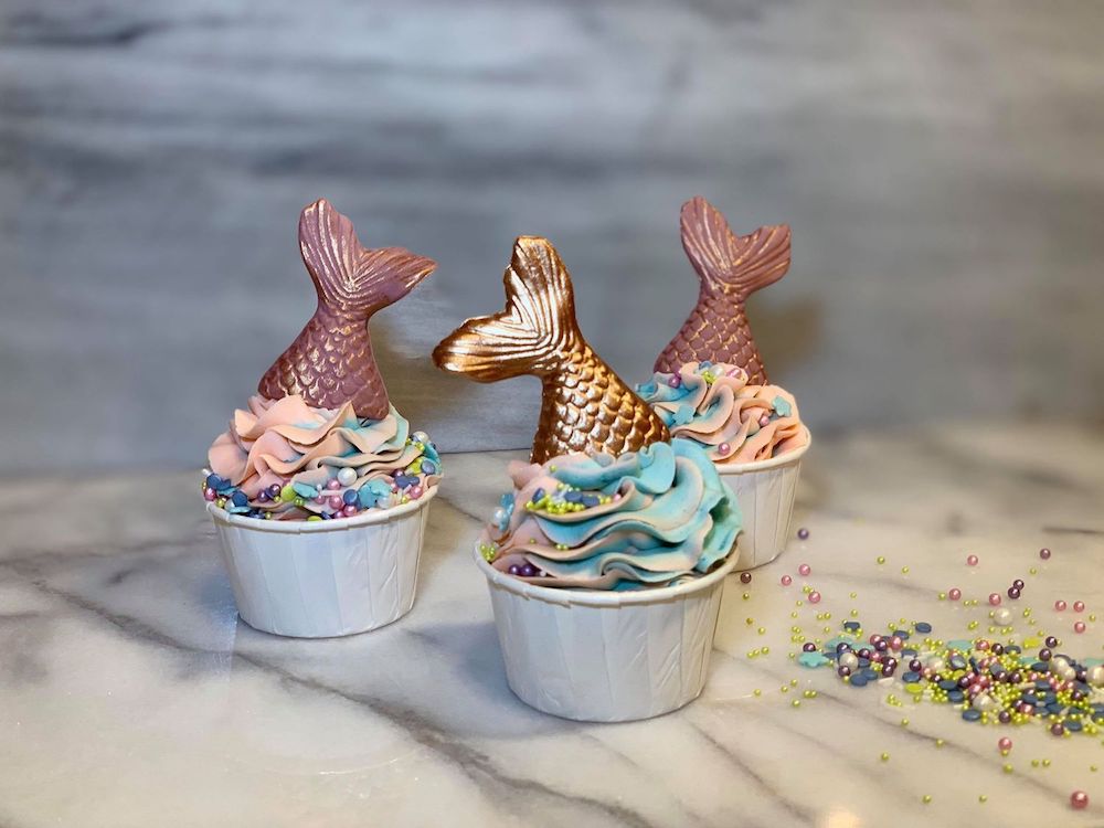 Mønsterform Fish tail, Havfruehaler, 2 deler 5