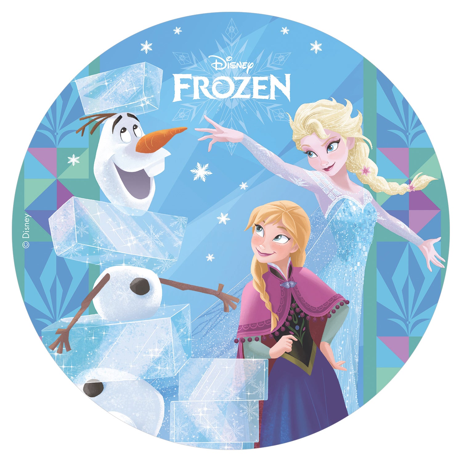 Kakebilde Wafer Frozen 20 cm