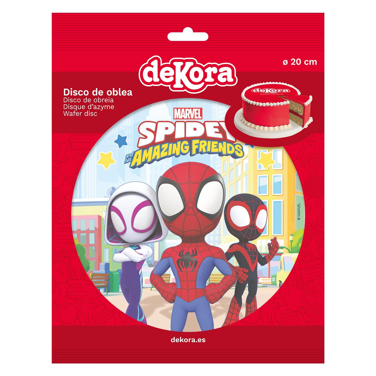 Kakebilde Wafer Spidey 20cm 3