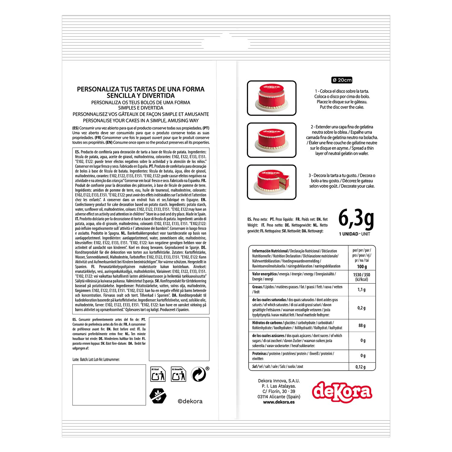 Kakebilde Wafer Spidey 20cm 4