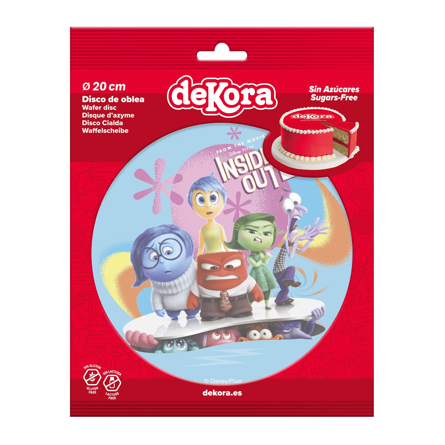 Kakebilde Wafer Inside Out 20 cm