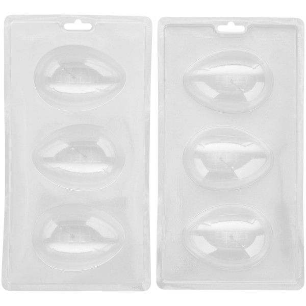 Sjokoladeform Egg 3 stk, 9x6 cm 2