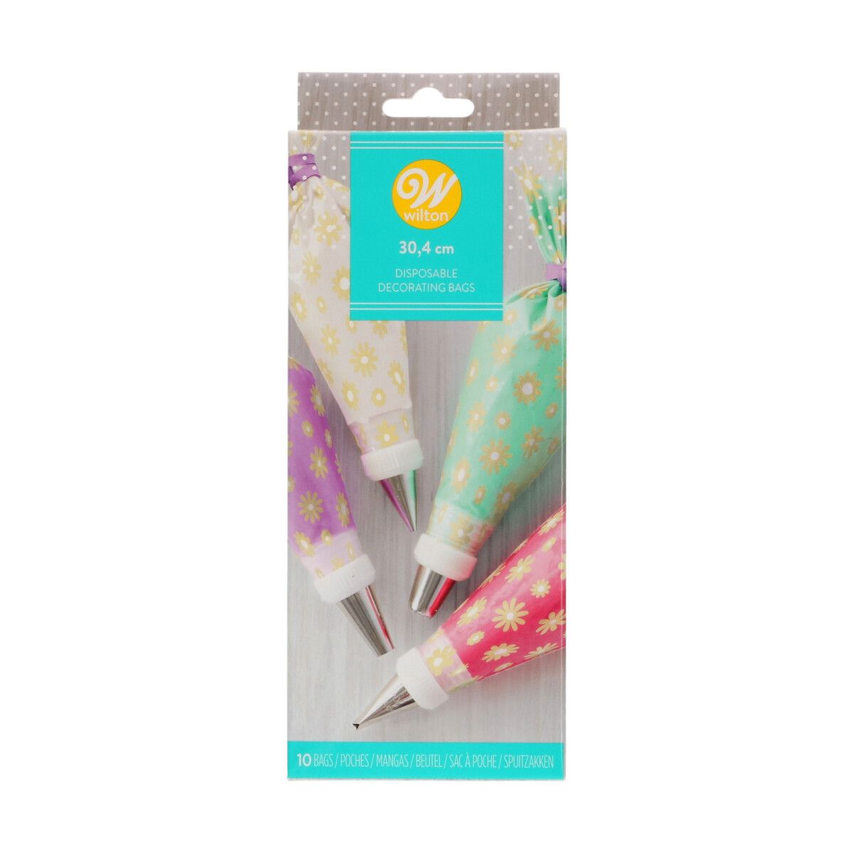 Sprøyteposer med Blomster 30 cm, 10 pk