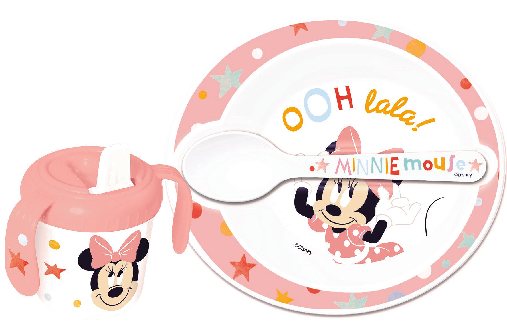 Barnesett Minnie Baby, Tutekopp, skje og dyp talle