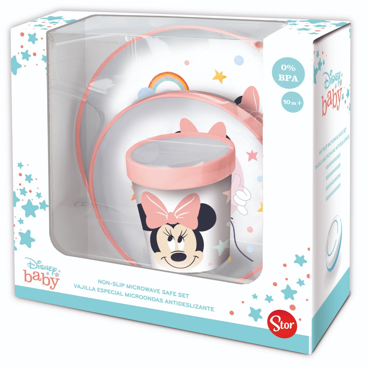 Barnesett Minnie Baby, kopp, tallerken, dyp taller