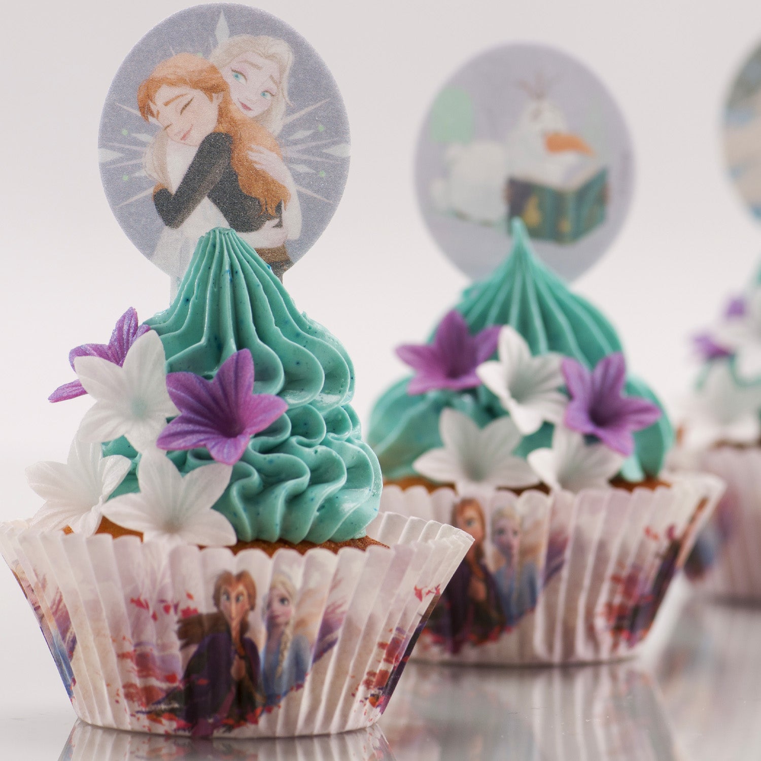 Kakebilde Cupcakes Frozen 20 stk 2