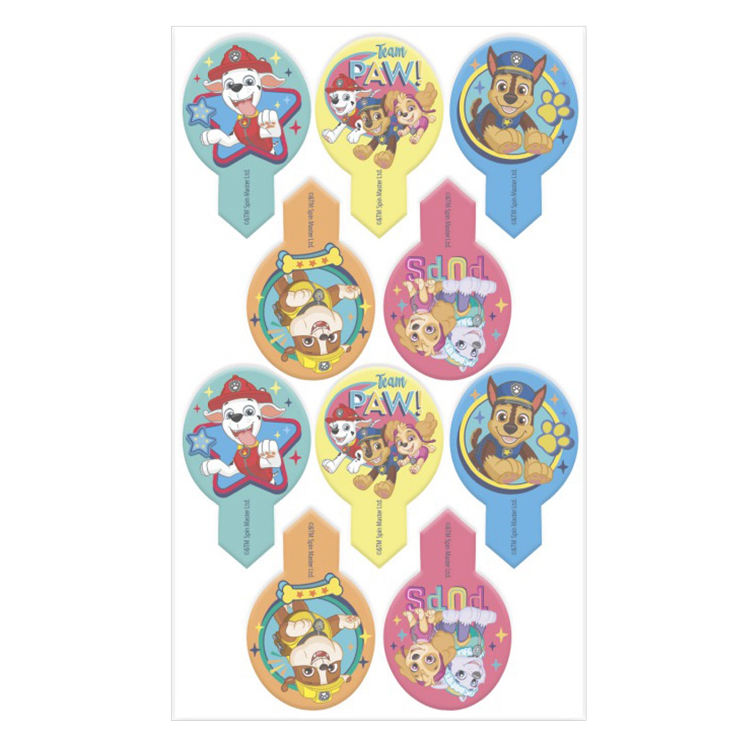 Kakebilde Cupcakes Paw Patrol 20 stk 2