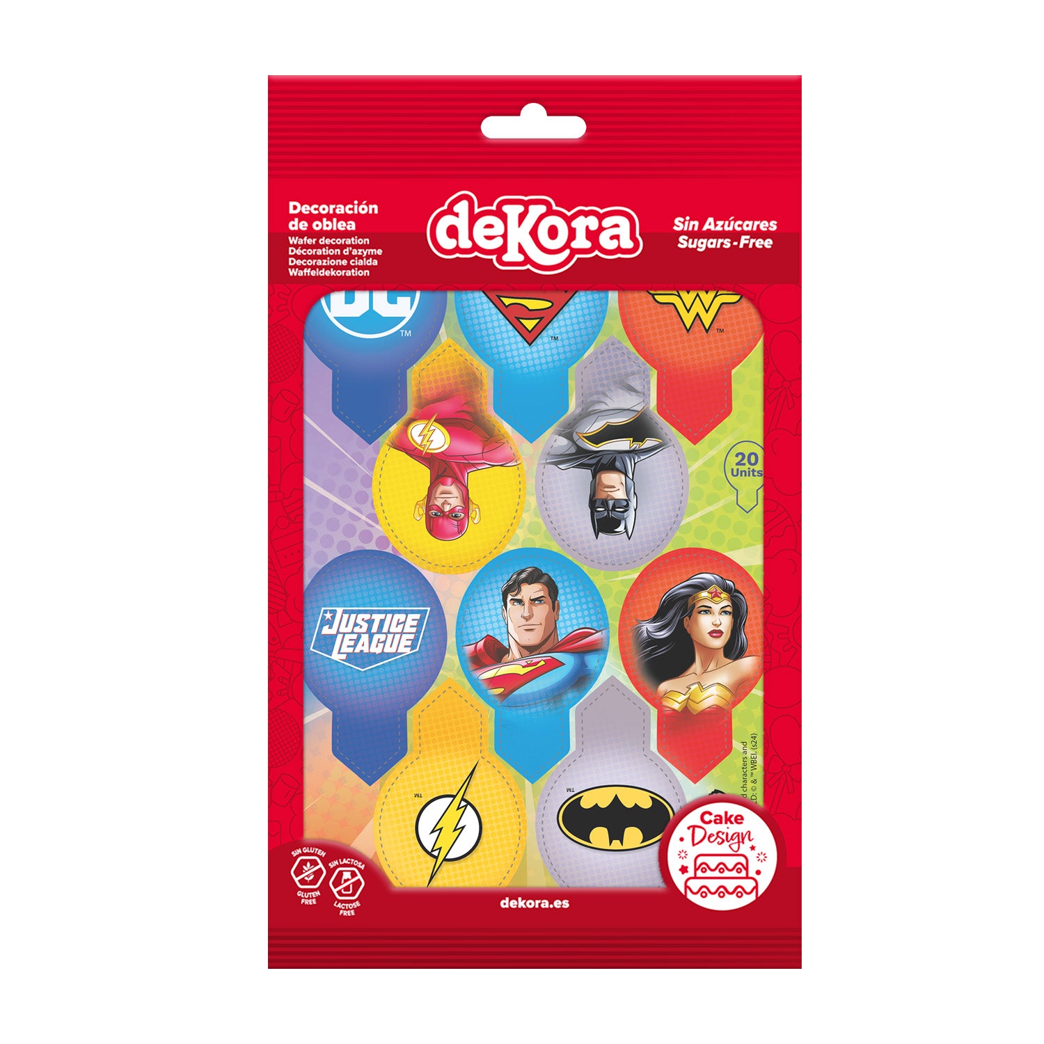 Kakebilde Cupcakes Justice League 20 stk