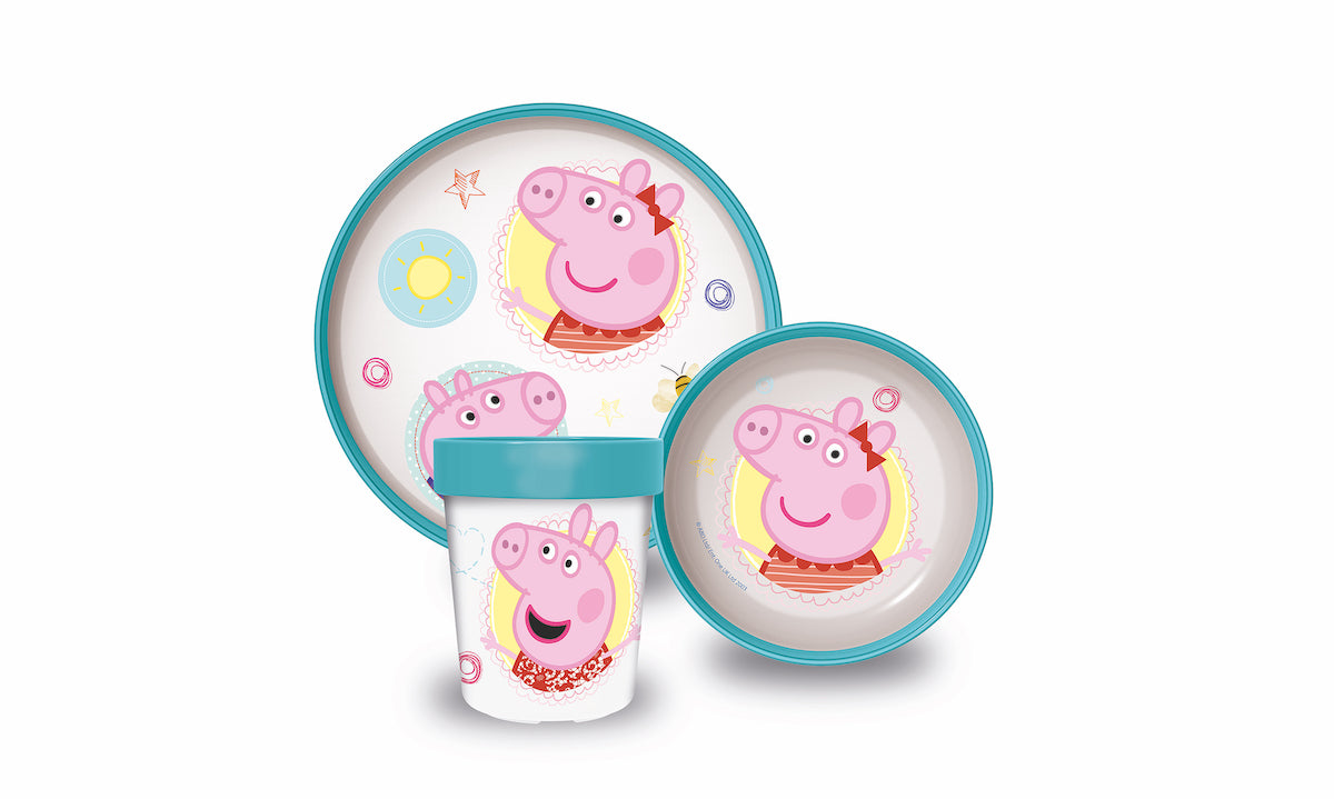 Gavesett Peppa Pig, Krus,Tallerken, Bolle