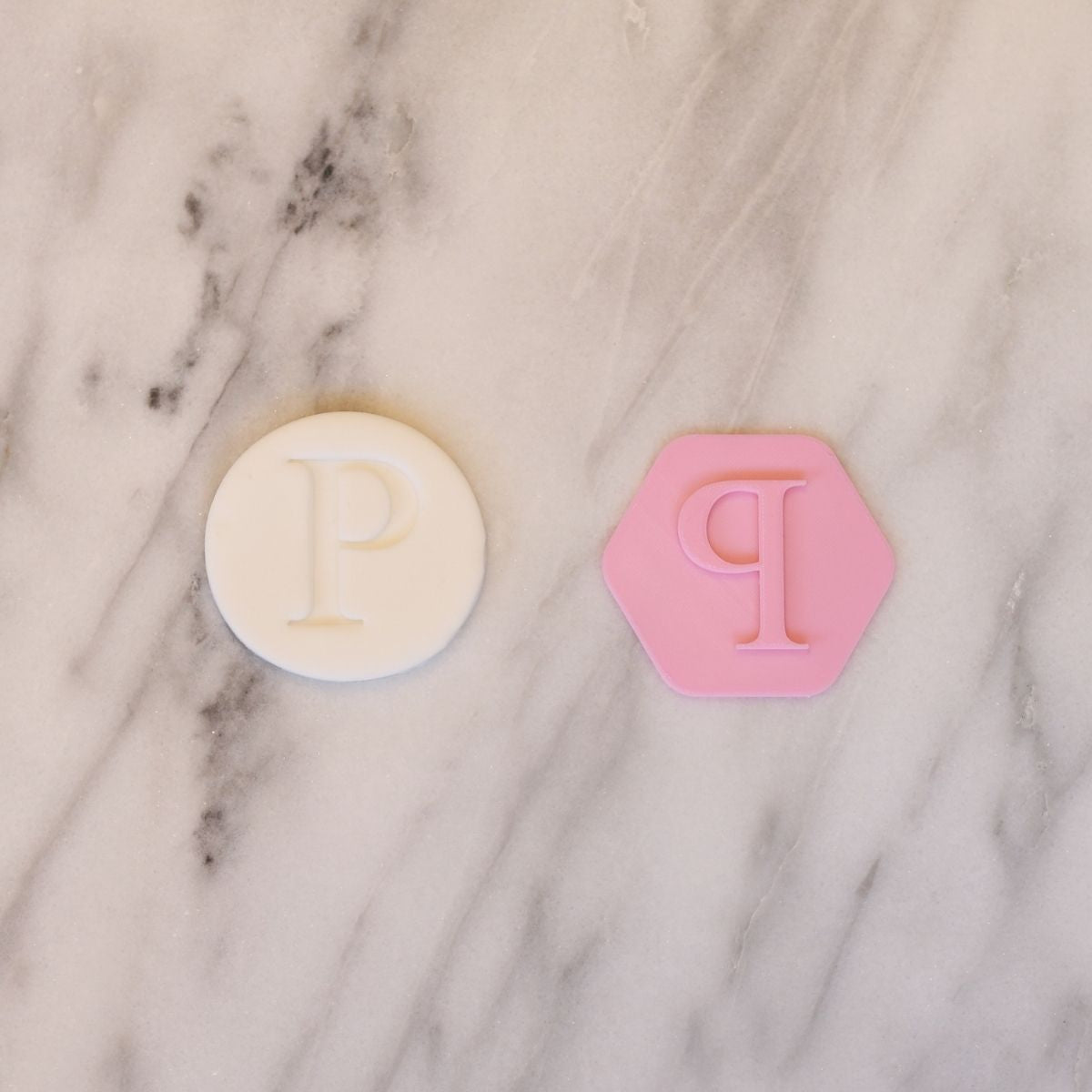 Fondantstempel Bokstav P, ca. 4 cm