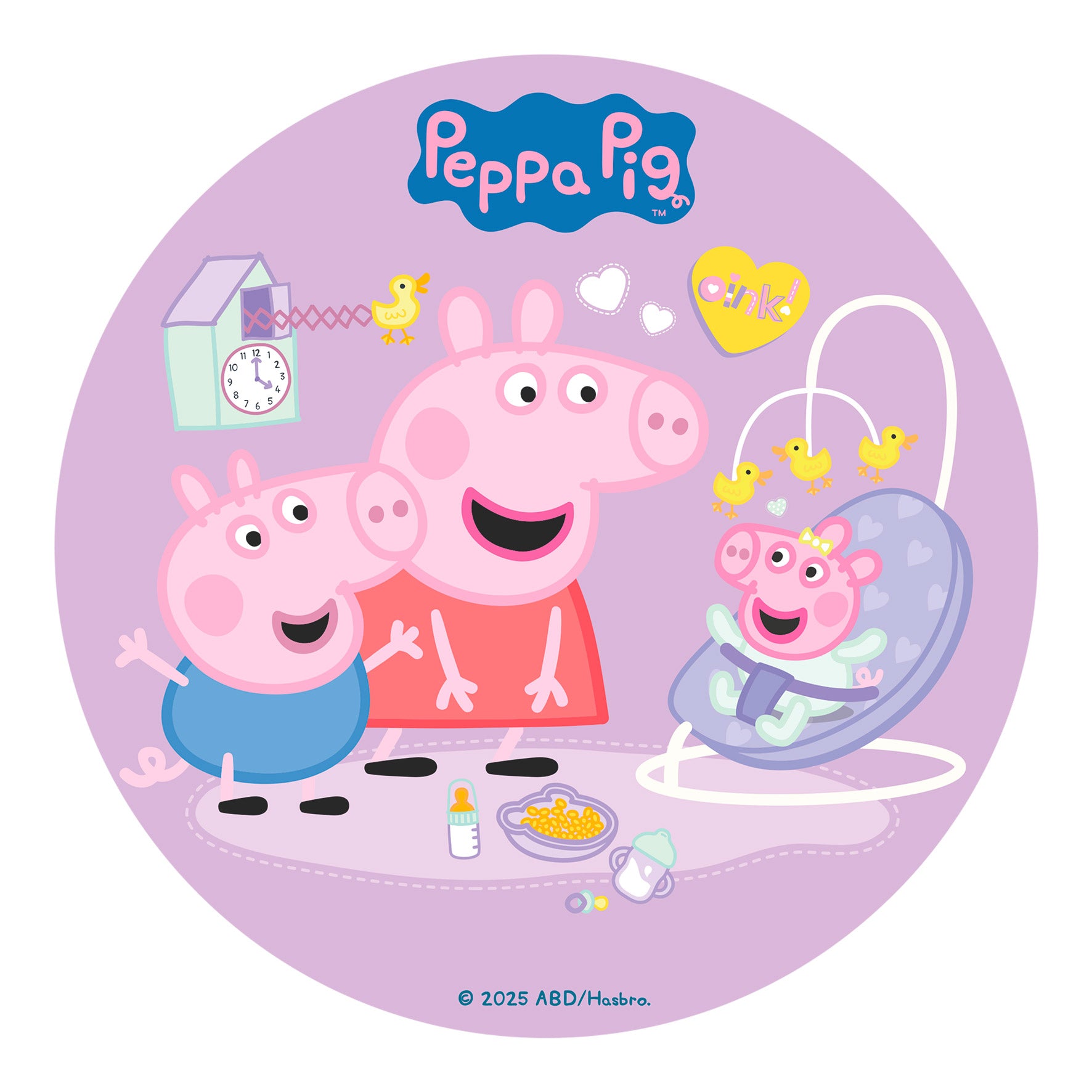Kakebilde Peppa Gris Baby 20cm