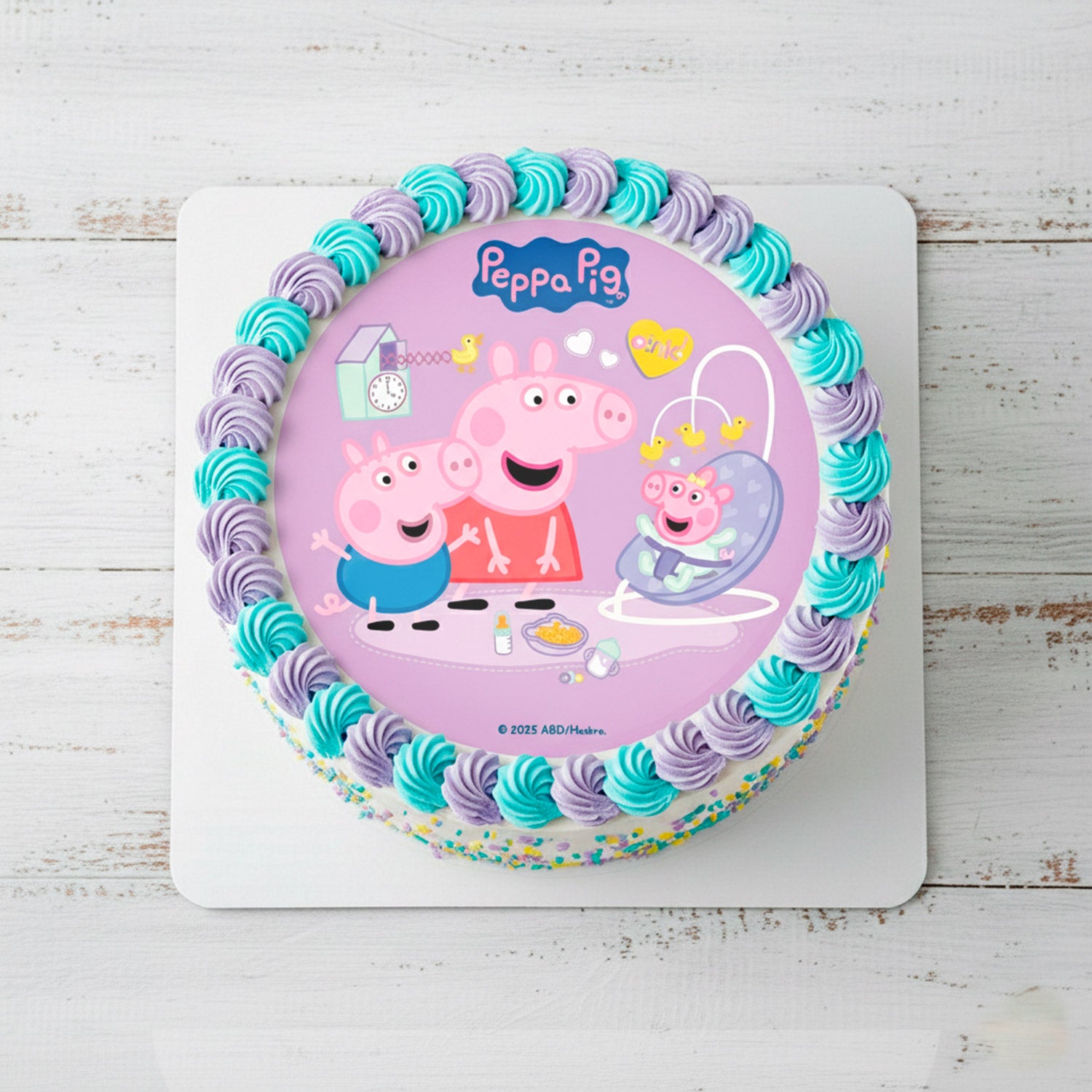 Kakebilde Peppa Gris Baby 20cm