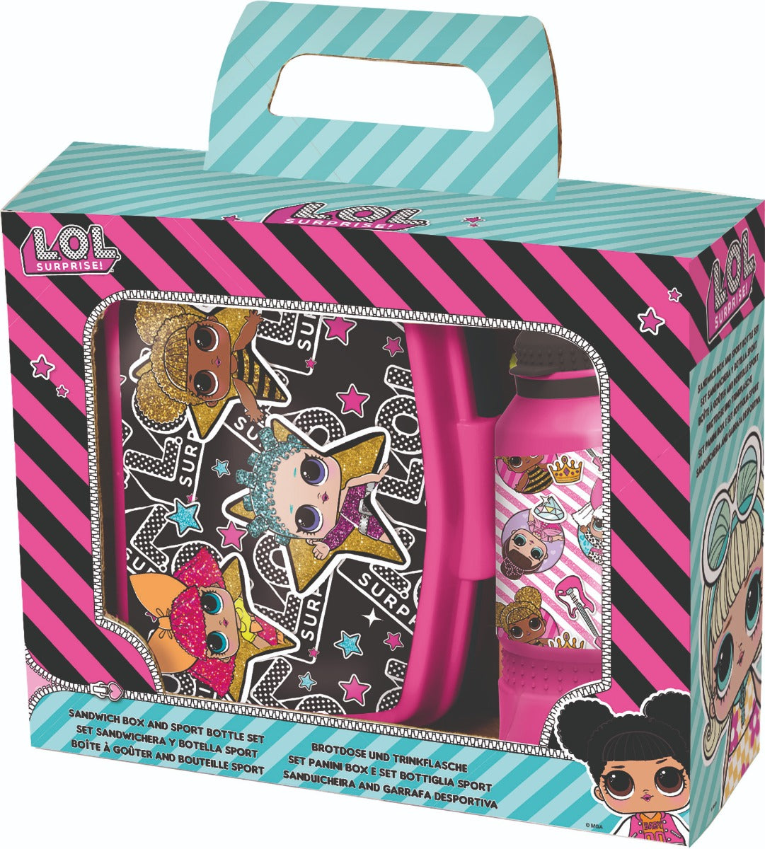 Gavesett LOL matboks og drikkeflaske 420ml plast