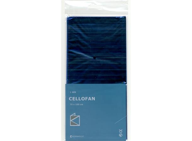 Cellofan ark 70 x 100cm Blå