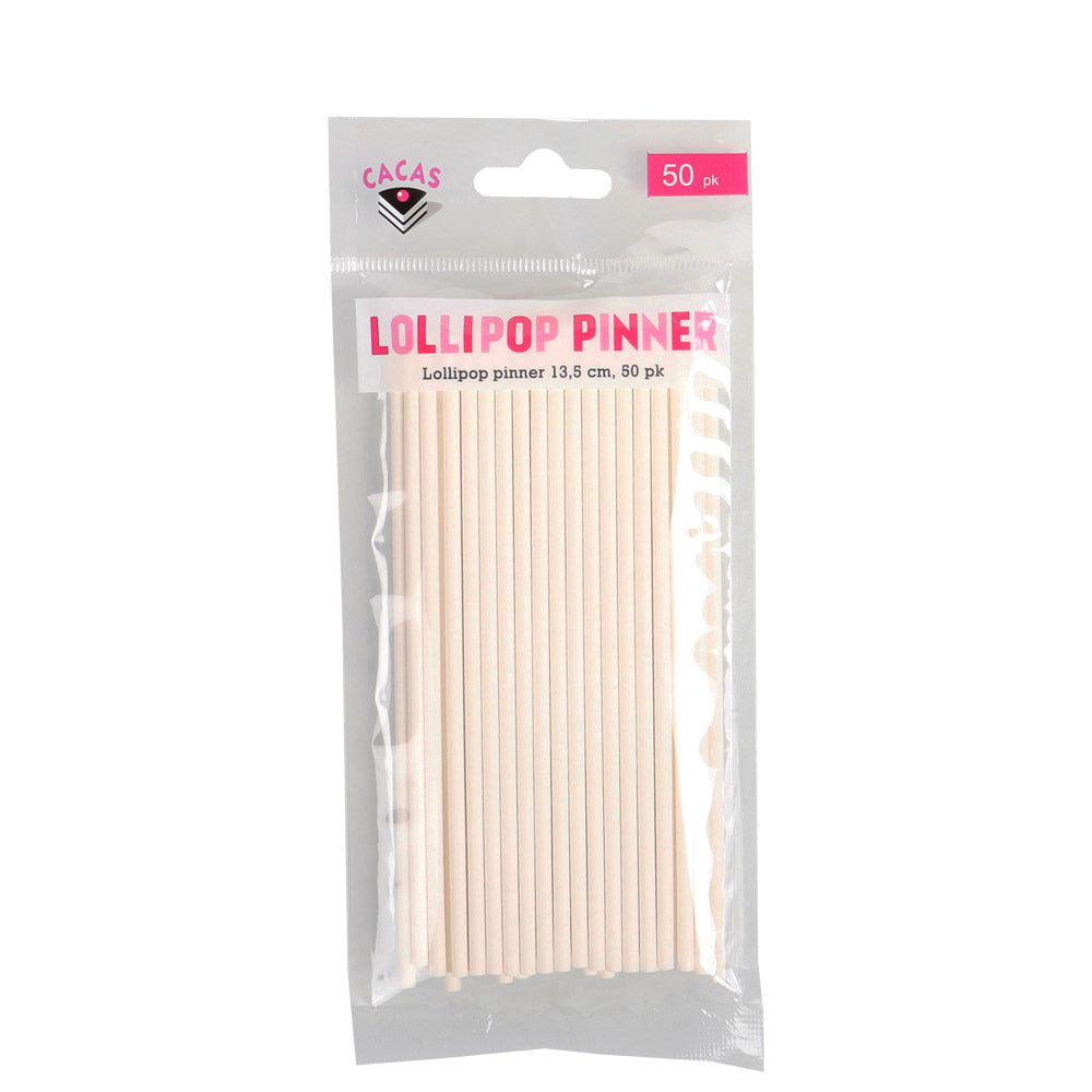 Lollipop pinner 13,5 cm, 50 pk