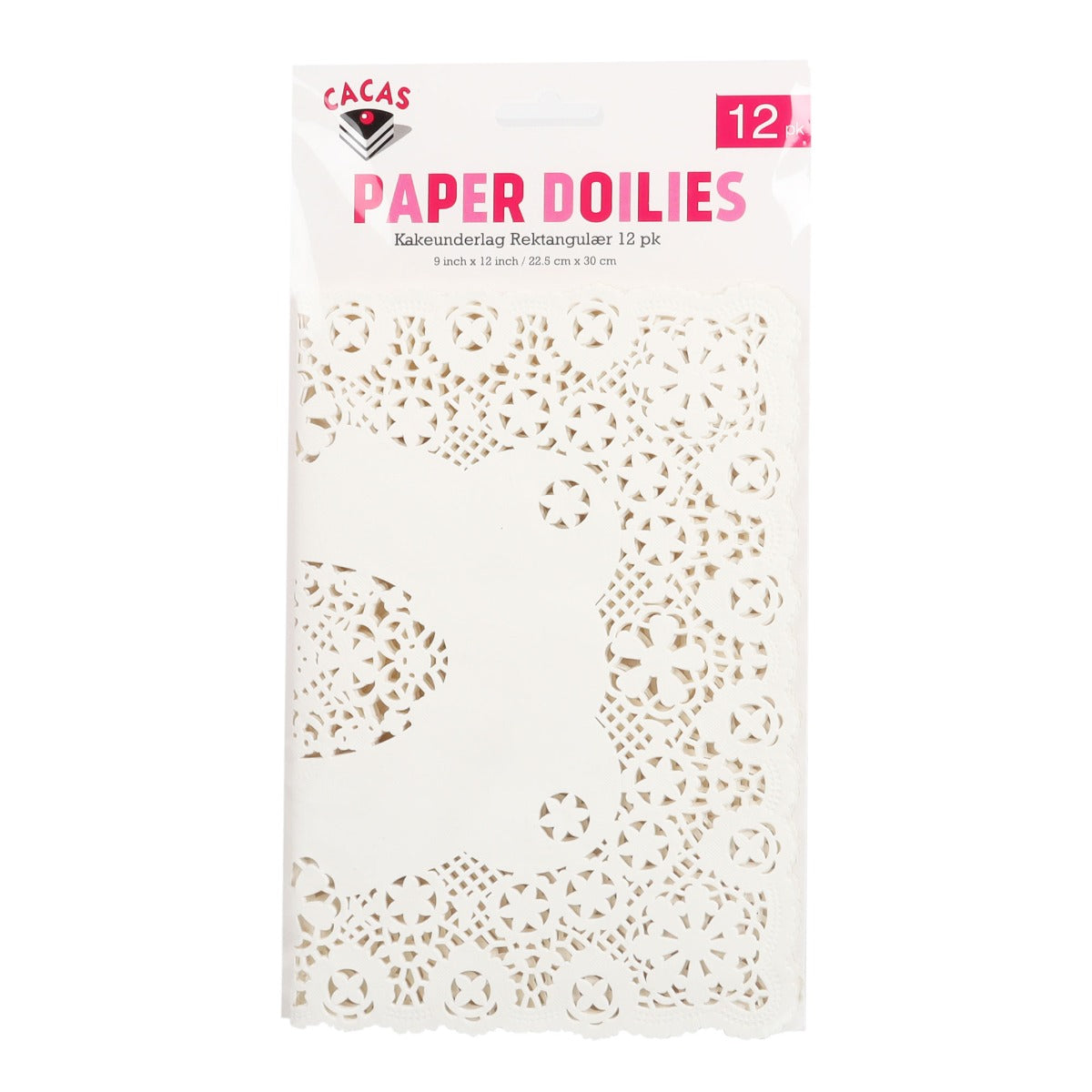Kakeservietter Rektangulær 12 pk 22,5x30cm