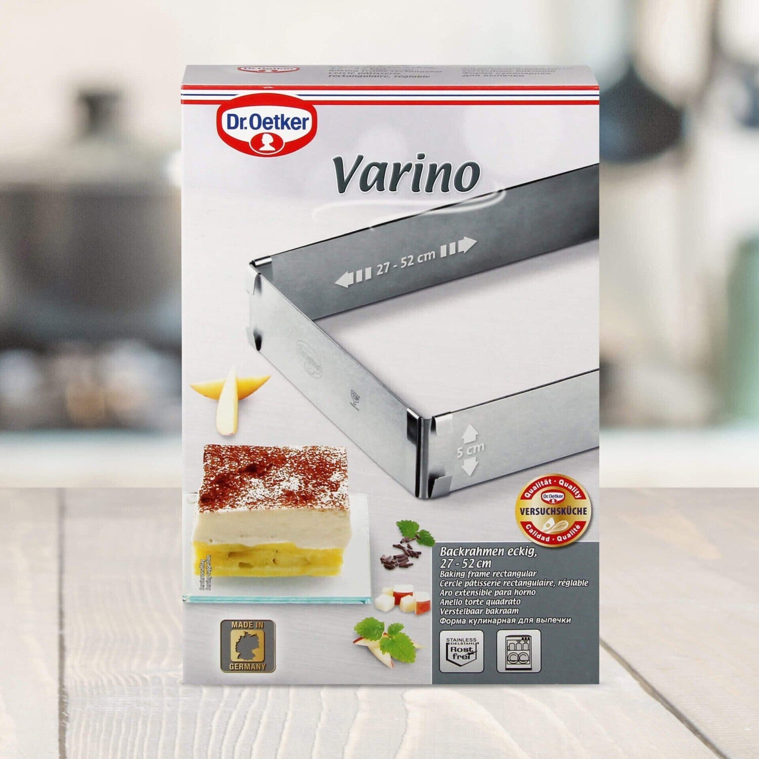 Kakering Rektangulær, 27-52cm 2