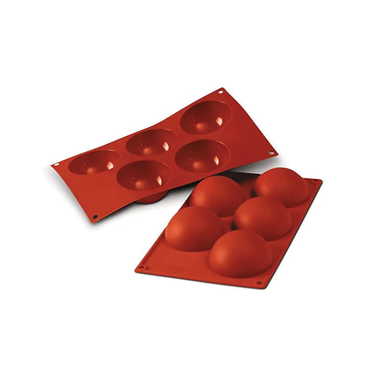 Silikonform SF001 Halvkule 5 hull, Ø8cm H4cm