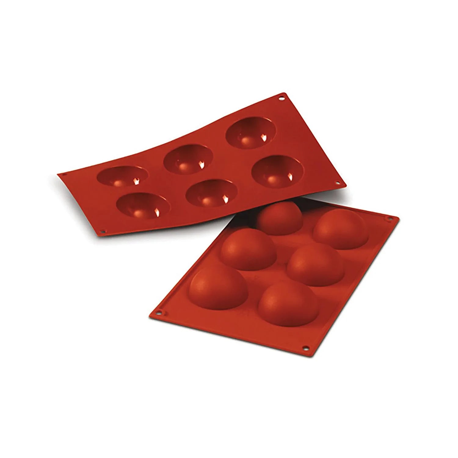 Silikonform SF003 Halve Rund, 6 hull, Ø6cm H3cm